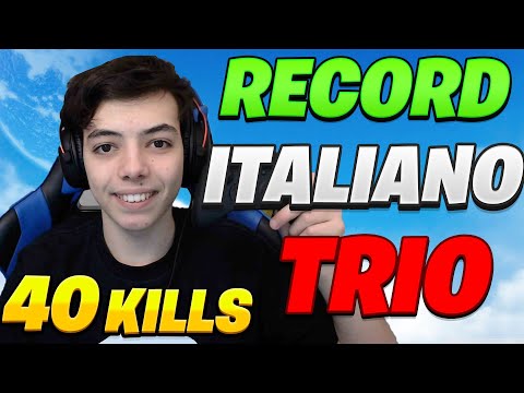 40 KILLS! Nuovo *RECORD* ITALIANO in TRIO ARENA lega CHAMP! - *120FPS* CONSOLE FORTNITE ITA