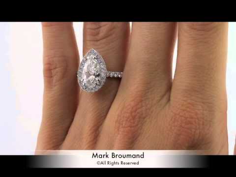 3.20ct Pear Shape Diamond Engagement Anniversary Ring-Mark Broumand
