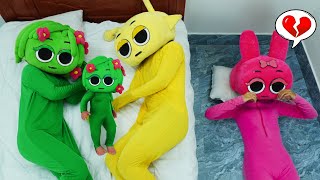 Who Gets the Bed?! Simon vs Vineria Funny Sleepover with Pinki 😱| Incredibox Sprunki In Real Life