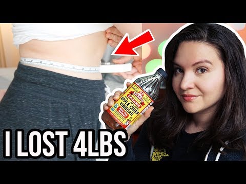 I Lost 4lbs Drinking Apple Cider Vinegar | 1 Week Before & After Weight Loss Results Video