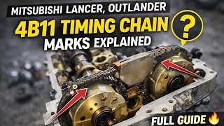 Mitsubishi 4B12,4B11 Engine Timing Chain Marks Explained