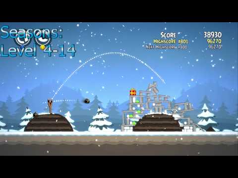 Angry Birds Trilogy - Seasons - Season's Greedings: Level 4-1 through 4-25