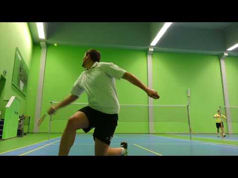 2017-12 Badminton - 4. Ostravský kanár SINGLY A - Záznam utkání David Chrobák vs. Vojta Klimek