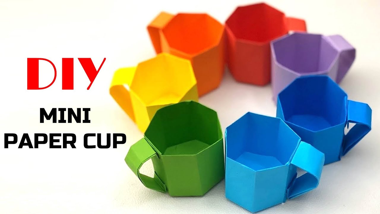 Origami Cup: How to Make Paper Cup Out of Paper | DIY Mini Paper Tea Cups | Paper Coffee Cups
