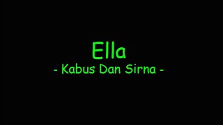 Ella - Kabus Dan Sirna