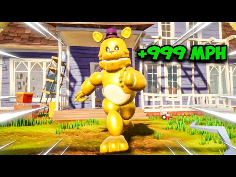 Hello Neighbor and Fast Fredbear is a TERRIFYING Combination...