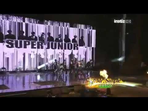 110826 Super Junior - Mr.Simple [K-Chart Winning Performance]