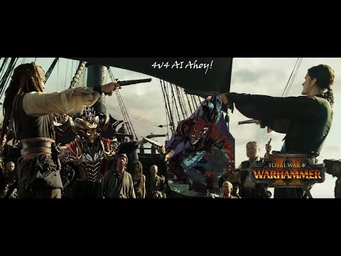 4v4 With AI on Heir of Carthages Channel. Total War Warhammer 2 Online Multiplayer