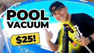 Intex Pool Vacuum Cleaner for $25!?! [Best for Above Ground] to Suck up Algae, Leaves Cheap How To