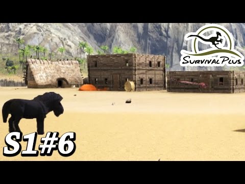 ARK EQUUS TAME (fail) & WE HAVE A VILLAGE NOW!!! Ark Survival Evolved Survival Plus Mod Gameplay Ep6