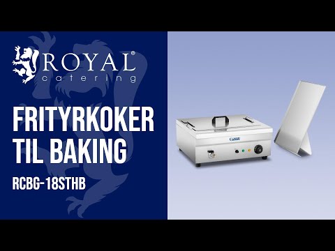 video - B-varer Frityrkoker til baking - 18 liter - 3200 W - kald sone