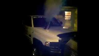 Flame out hood stack - White Hot Built 12V Cummins 2.6 Hooker