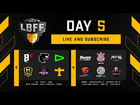 [ENG] LBFF 6 - Day 5 - Group C & A | Free Fire Esports