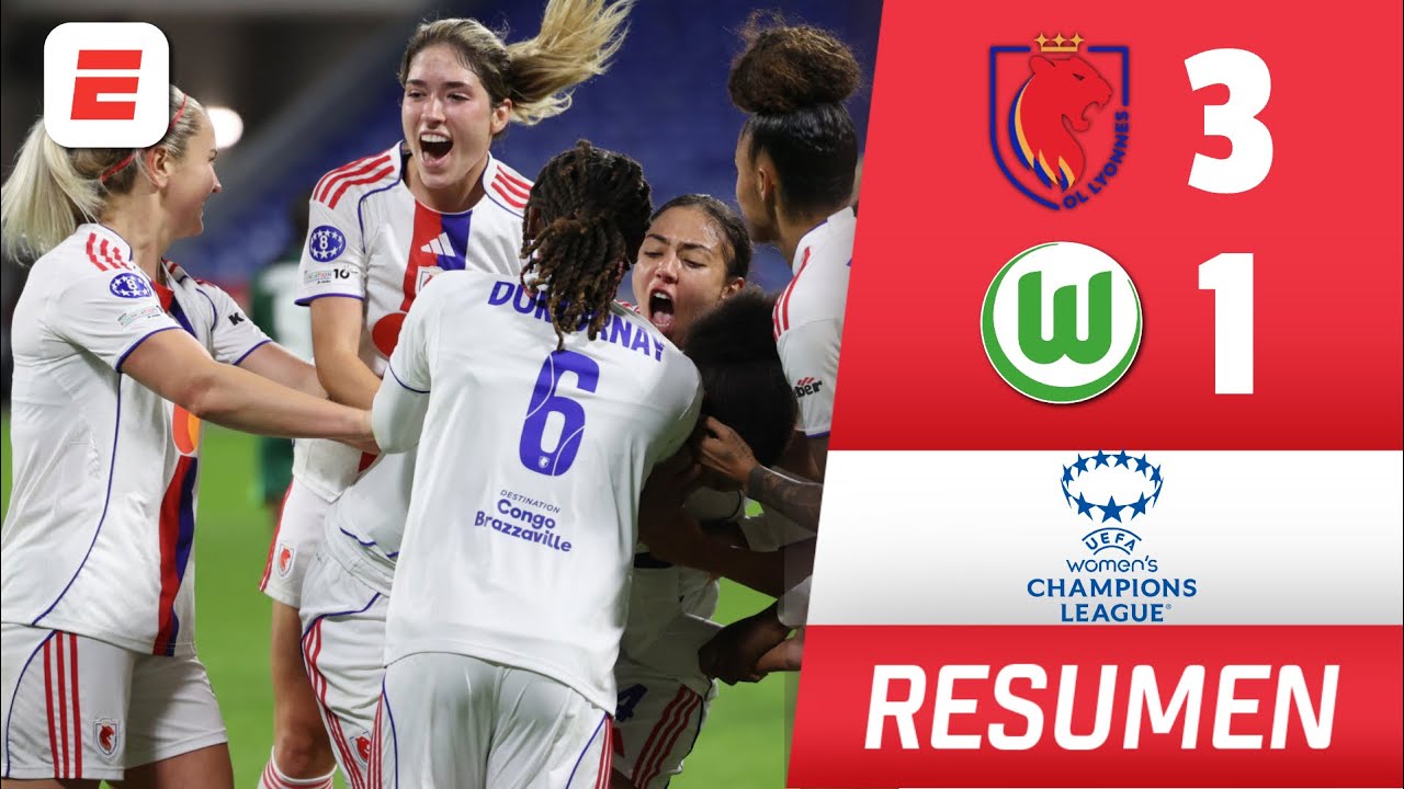 OL Lyoness le ganó 3-1 al Wolfsburg con DOBLETE de Hegerberg y es LIDER | Champions League Femenina