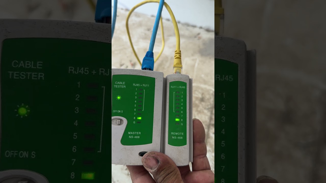 Equipment testing of data cable ELV system