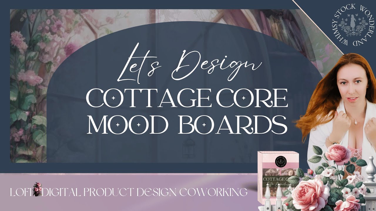 Design Cottage Core Aesthetic Mood Boards With Me In Canva | Lofi | Design Tutorial | Ep. 37