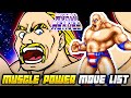 MUSCLE POWER MOVE LIST World Heroes 1 WH1