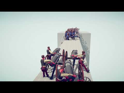 5x GUTLING GUNS BRIDGE LAST STAND - Totally Accurate Battle Simulator TABS