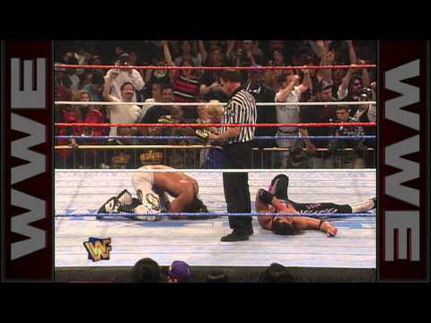 Shawn Michaels conquers Bret "Hit Man" Hart in a grueling