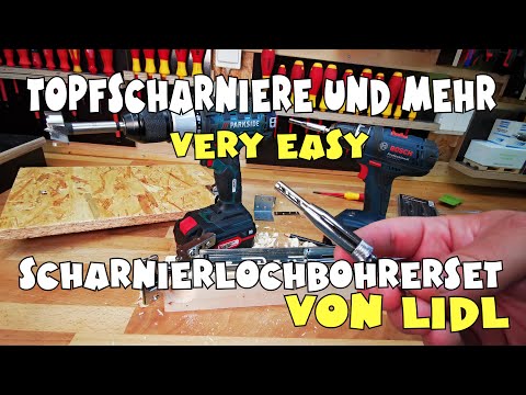 Wozu dienen Scharnierlochbohrer Lidl - Parkside® Scharnierlochbohrer im Einsatz