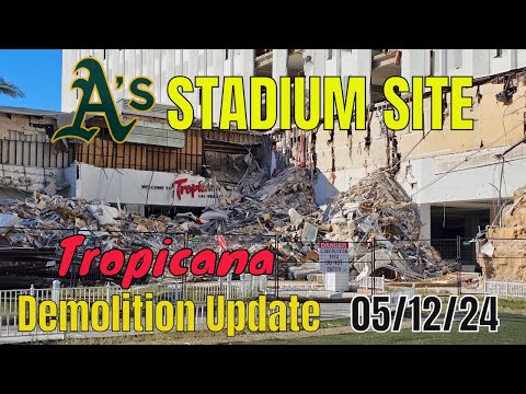 Las Vegas A's Tropicana Site Demolition 05 12 2024