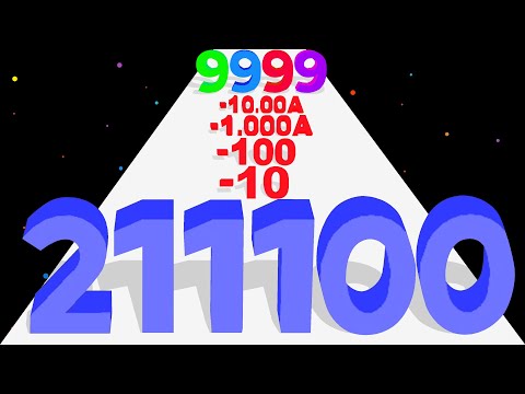 MERGE NUMBER RUN MASTER - Number Merge Run Race Stack Master Max Level Math Game Noob Pro Hacker God