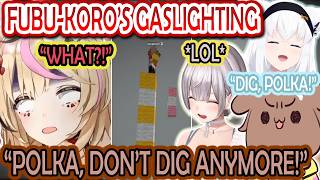 Noel Loses It As Fubuki & Korone Gaslight Polka Into Being a Coward [Hololive Gold Rush 2]