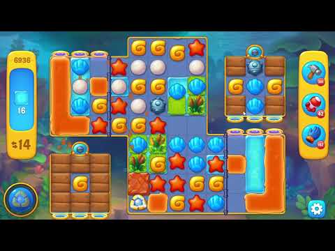 Fishdom 6936 Level - 16 moves - NO BooSTERS