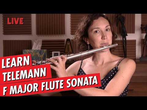 Just Practicing with Amelie | TELEMANN F Major Flute Sonata TWV 41:F2
