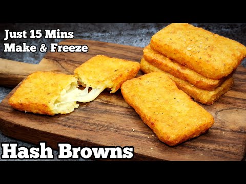 Homemade Crispy McDonald's Style Hash Browns Recipe | Delicious Cheese Hash Brown at Home