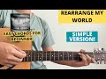 Rearrange My World Daniel Caesar Rex Orange County Guitar Tutorial Easy Chords For Beginner