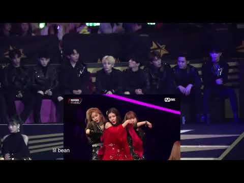 SEVENTEEN reaction to Iz*One - La Vien Rose [mama hong kong 2018]