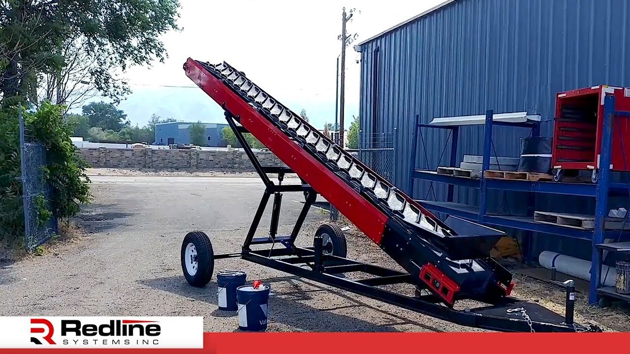 Incline Belt Conveyors -Portable Undercarriages Incline Belt Conveyors