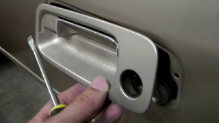 How to Replace Exterior Outside Door Handle on 1997 1998 1999 2000 2001 Toyota Camry
