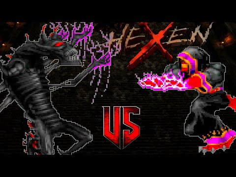 Korax vs Heresiarch - HEXEN Monster Infighting - Full HD