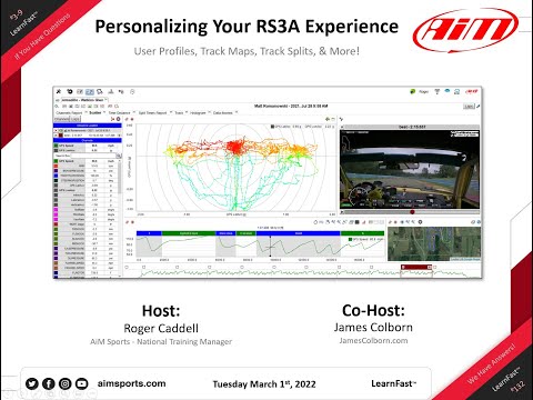 3-9 Personalizing Your RS3A Experience with James Colborn - 3/01/2022