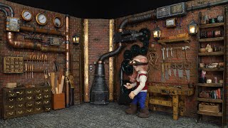 How to make a miniature Steampunk set for stop motion animation