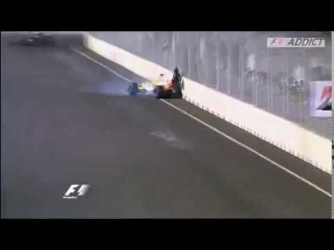 Nelson Piquet Jr crash Singapore 2008