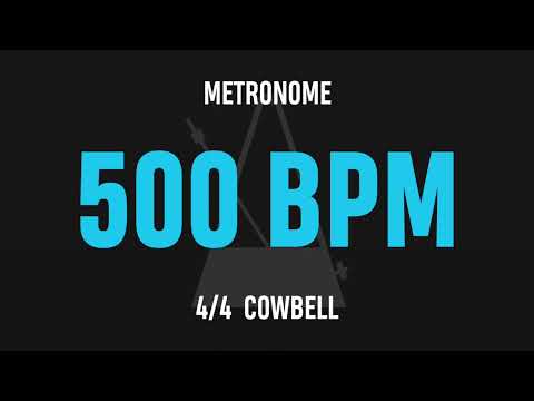 500 BPM 4/4 - Best Metronome (Cowbell)
