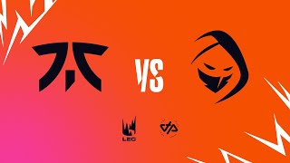 LEC Summer Split 2022 - W5D1 - FNC vs RGE