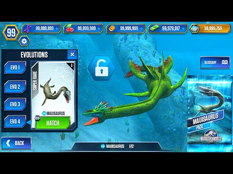 MAUISAURUS PACK UNLOCK MAUISAURUS 999+ | JURASSIC WORLD THE GAME