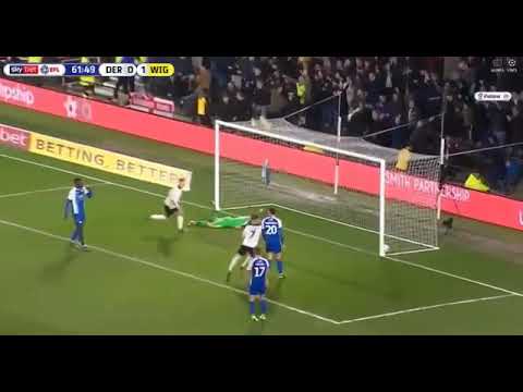 Mason bennett superb goal Derby vs Wigan 2- 1