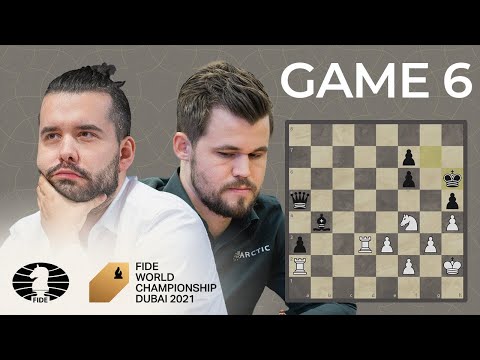 FIDE World Chess Championship Game 6 | Carlsen vs. Nepo
