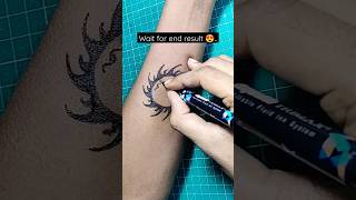 Sun tattoo making with pen #tattooideas #shorts