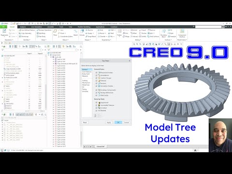 Creo Parametric 9.0 - Model Tree Updates