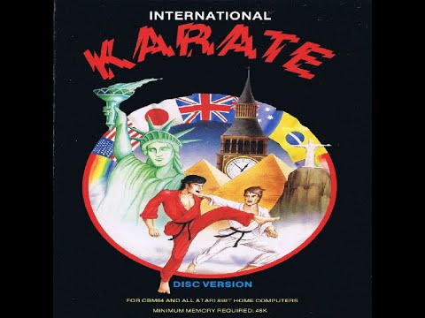 INTERNATIONAL KARATE 1986 Original & 2014 Remake (Atari 8bit Gameplay Sample)