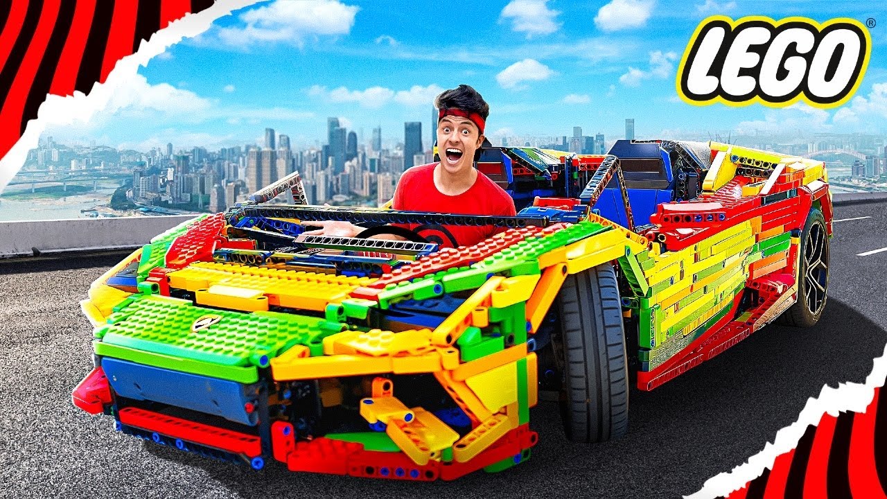 CONSTRUI UM CARRO DE LEGO GIGANTE