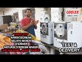 HARD ICE CREAM GELATO MACHINE AND NATURAL ICECREAM CHURNER TESTING AND DELIVERING TO CUSTOMERS