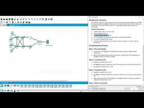 Packet Tracer Lab - Troubleshoot HSRP