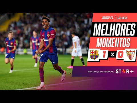 Gols e lances de Barcelona x Sevilla